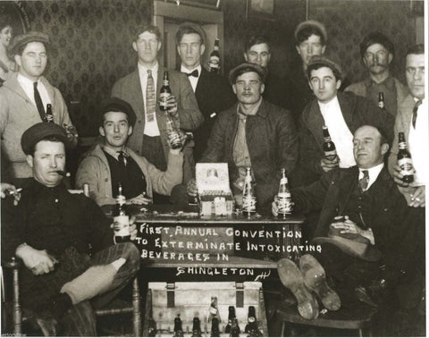 Grain Belt Beer at a mock Prohibition meeting