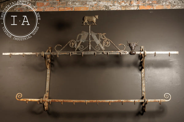 1880s - 1890s antique meat rack from Bernard Gloekler Co. at Industrial Artifacts