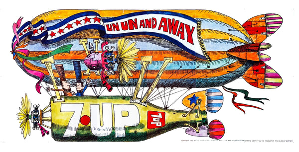 vintage 7up advertising by Ed George