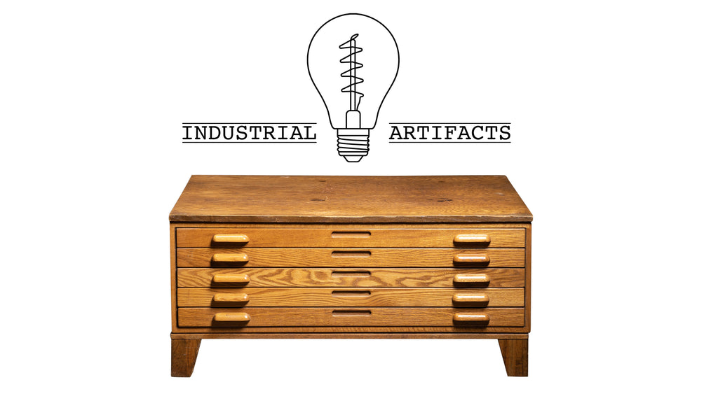 wooden flat file