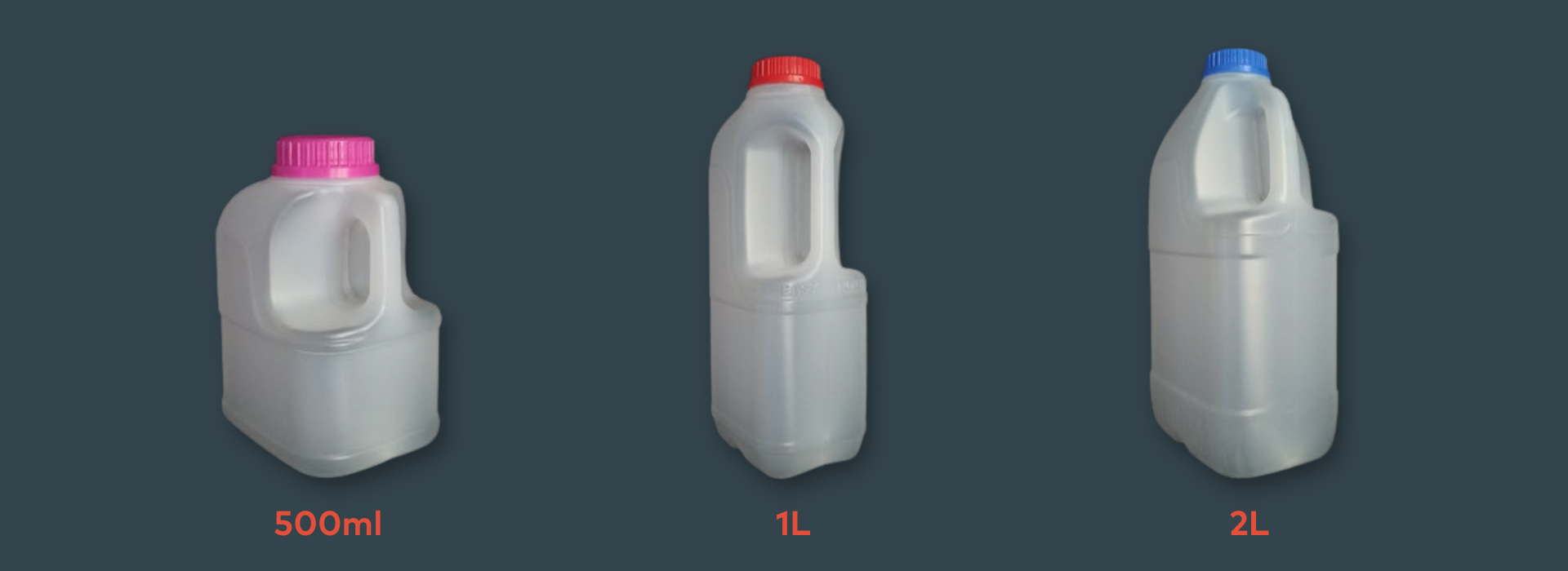 plastic poly milk containers