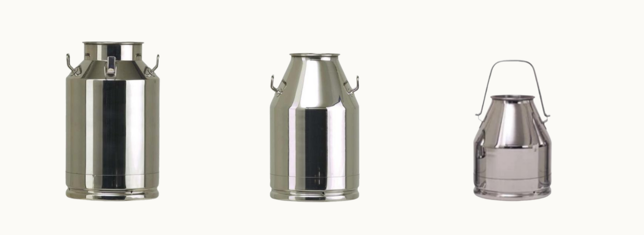 stainless steel milk churns 