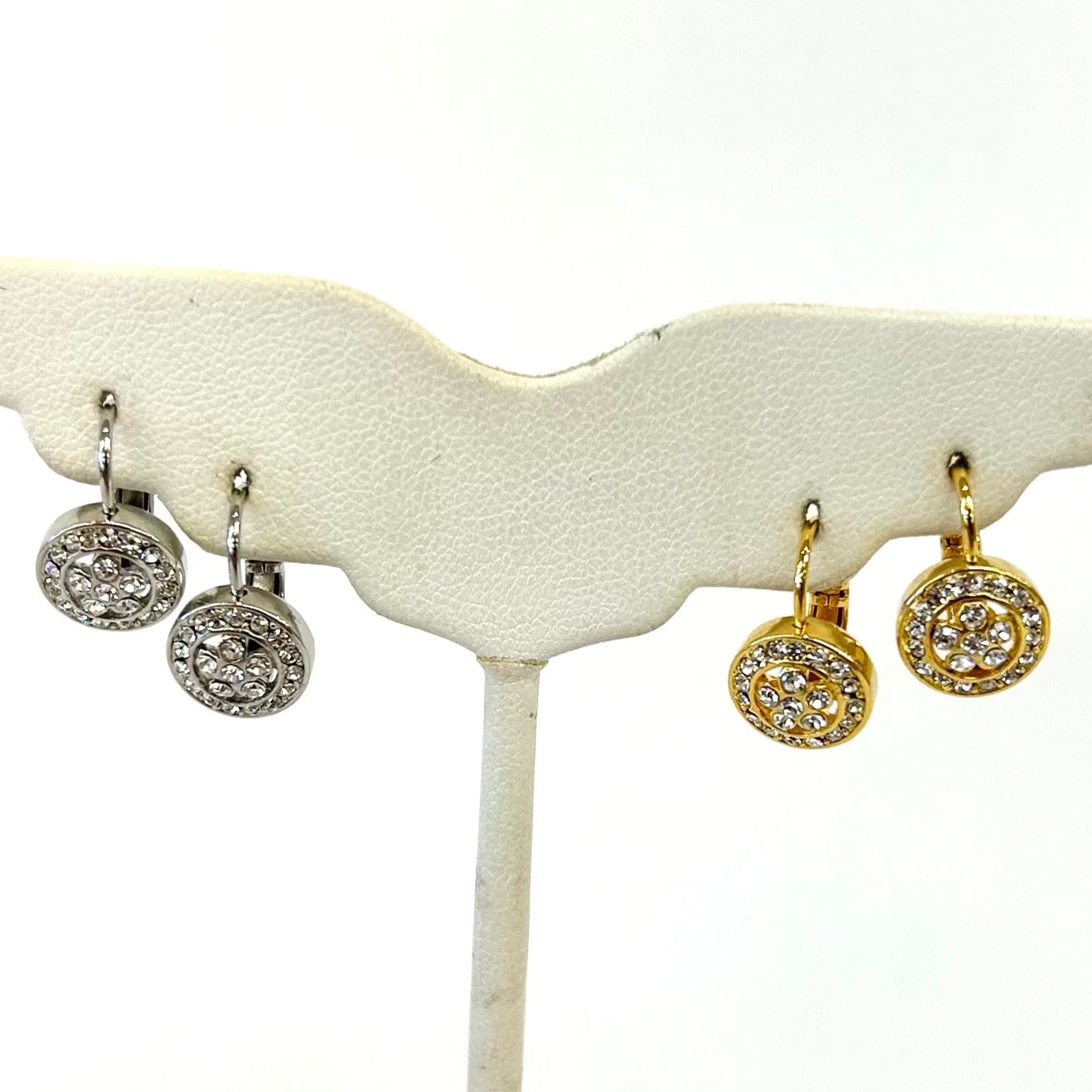 Cz Leaver Back Earrings