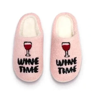 Wine Time Slippers - Accessorize Me