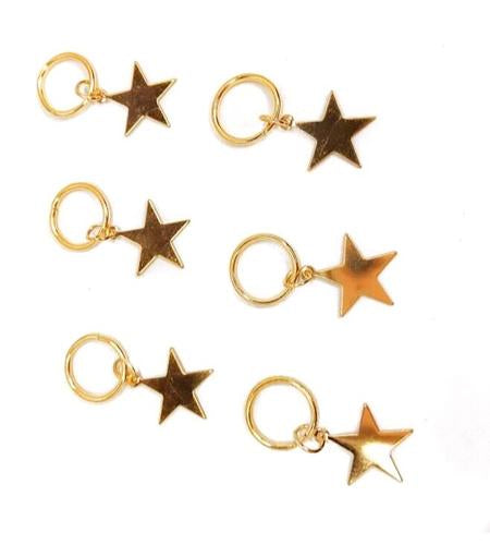 gold hair rings