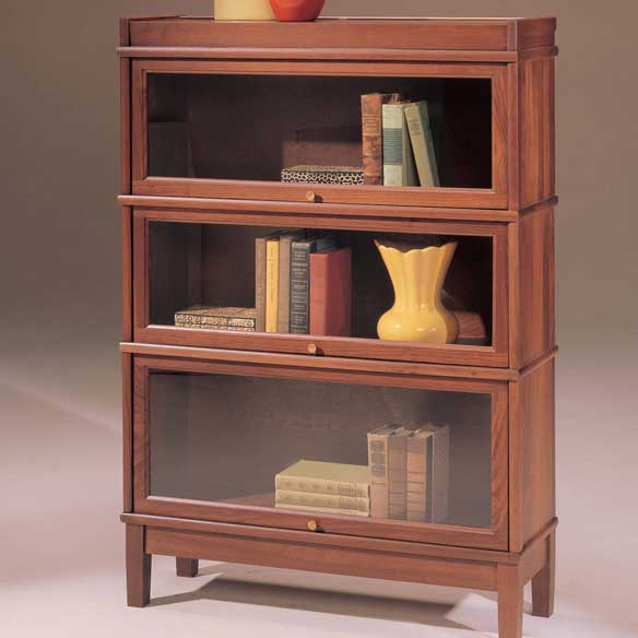 Hale Solid Wood Heritage 3-Tier Barrister Bookcase With 