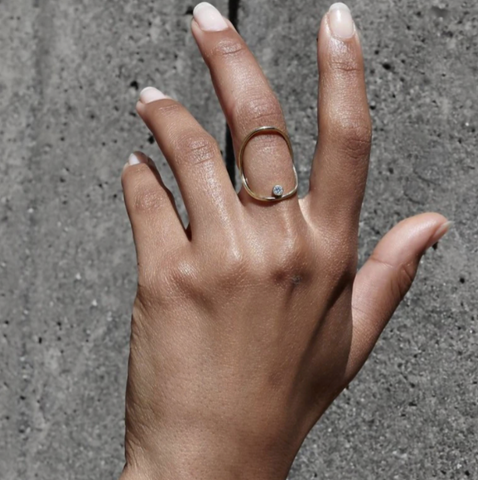 WHITE/SPACE ring