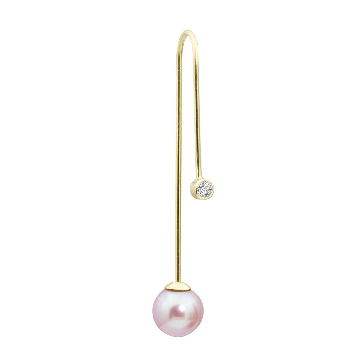 VERITTI PEARL HOOK EARRING