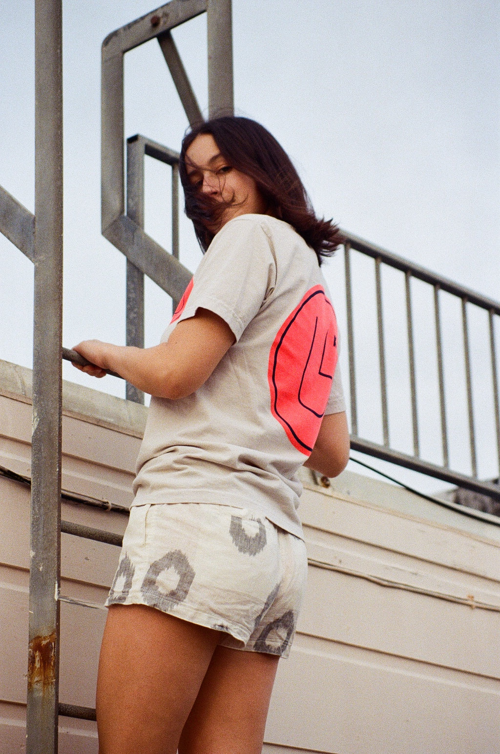 culk face tee san francisco rooftop photoshoot