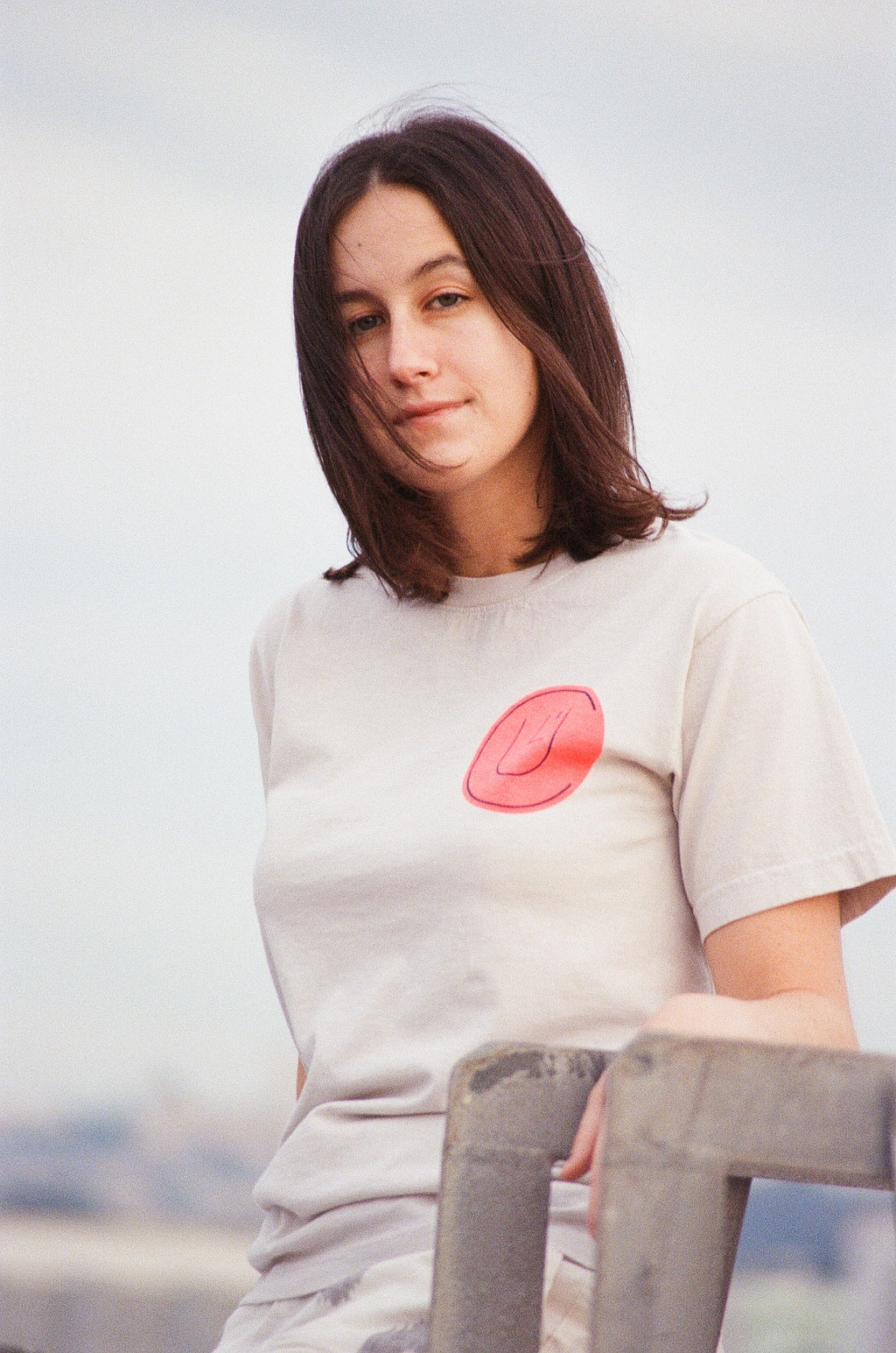 culk face tee san francisco rooftop photoshoot