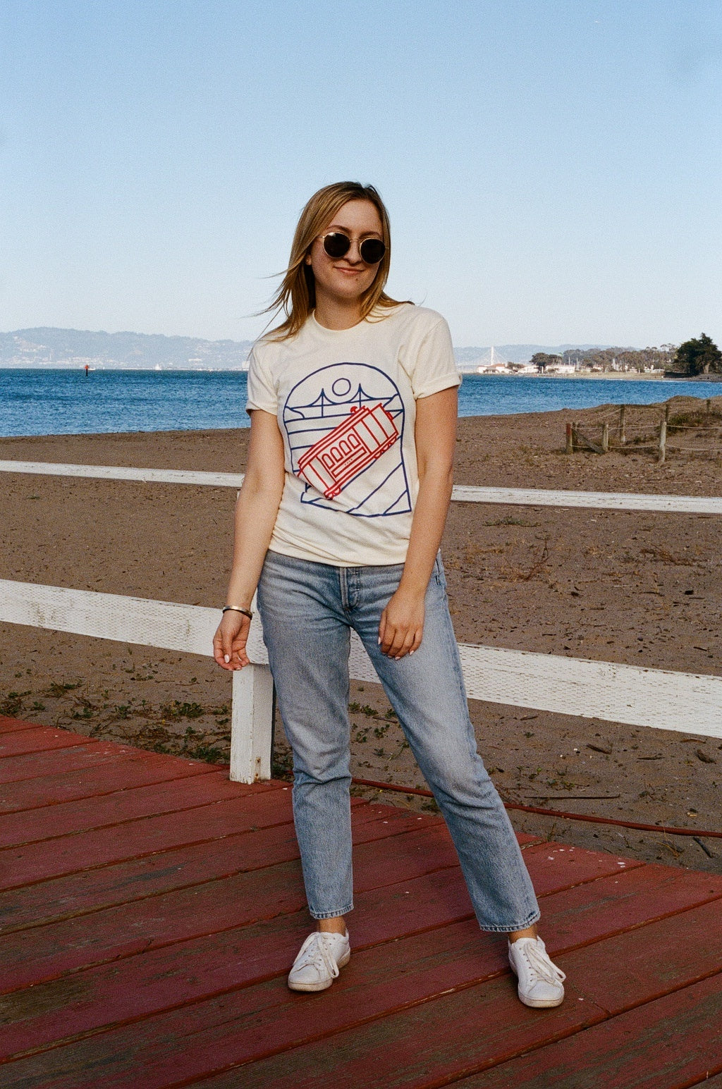 culk cable car t-shirt golden gate bridge san francisco crissy field