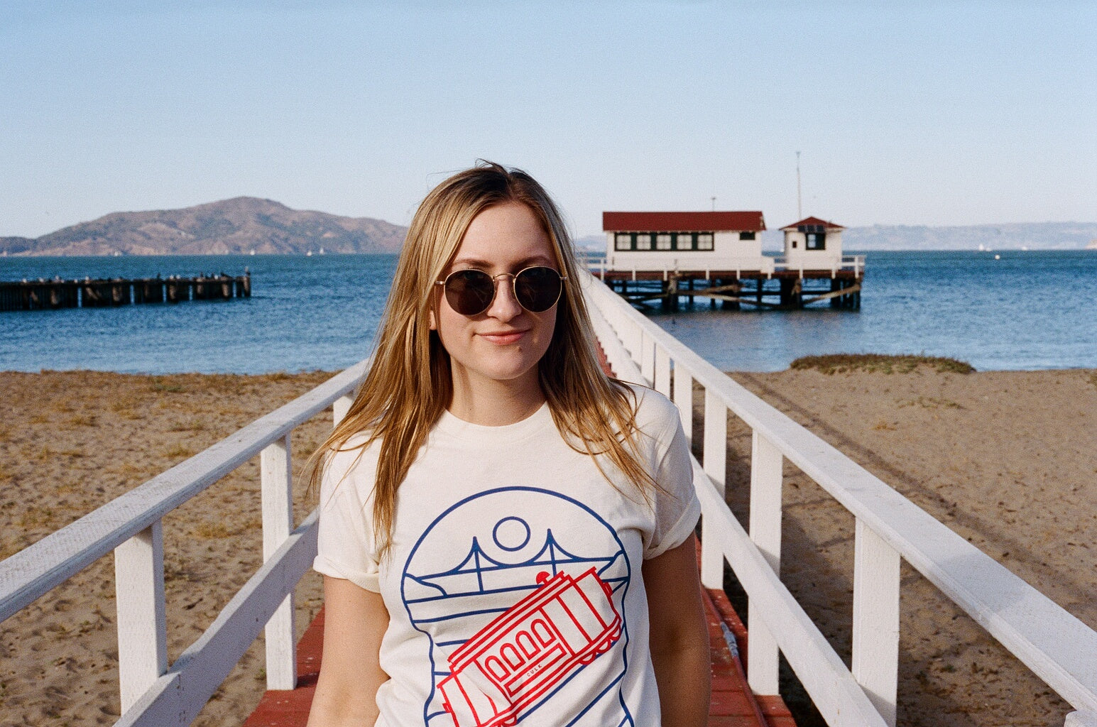 culk cable car t-shirt golden gate bridge san francisco crissy field