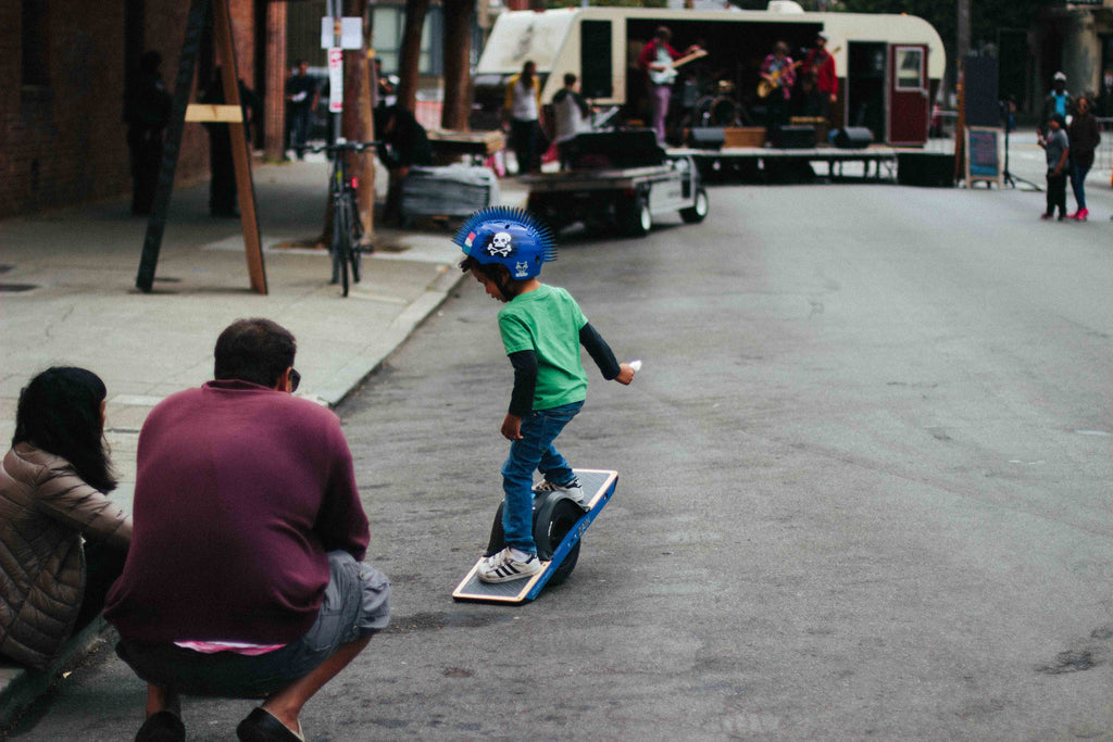 skateboard kid at 20th street block party