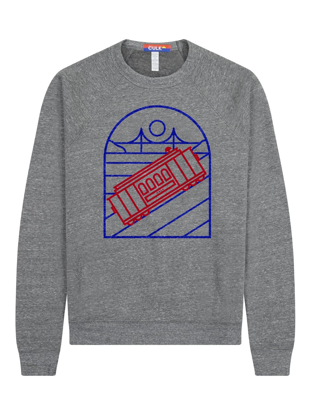 Minimal Golden Gate Bridge Sweatshirt Grey | Culk