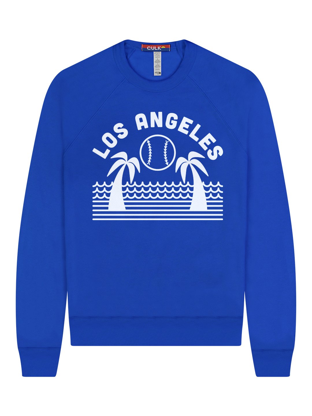 Los Angeles Dodgers Women's Big Logo Crew Neck Pullover Sweater