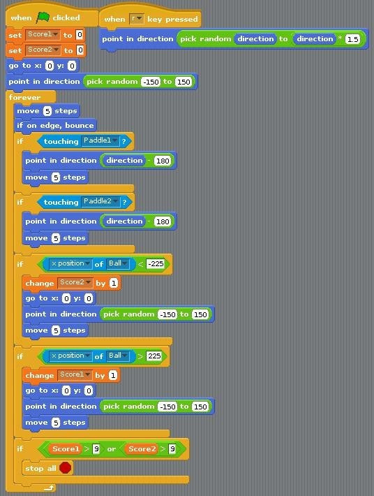 PING PONG GAME in Scratch  EDVON offer different games in scratch