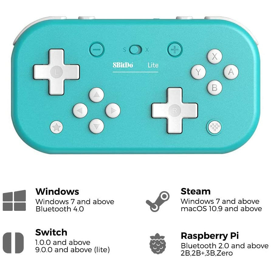 8bitDo Lite Pad controller for Nintendo Switch Lite and Raspberry Pi