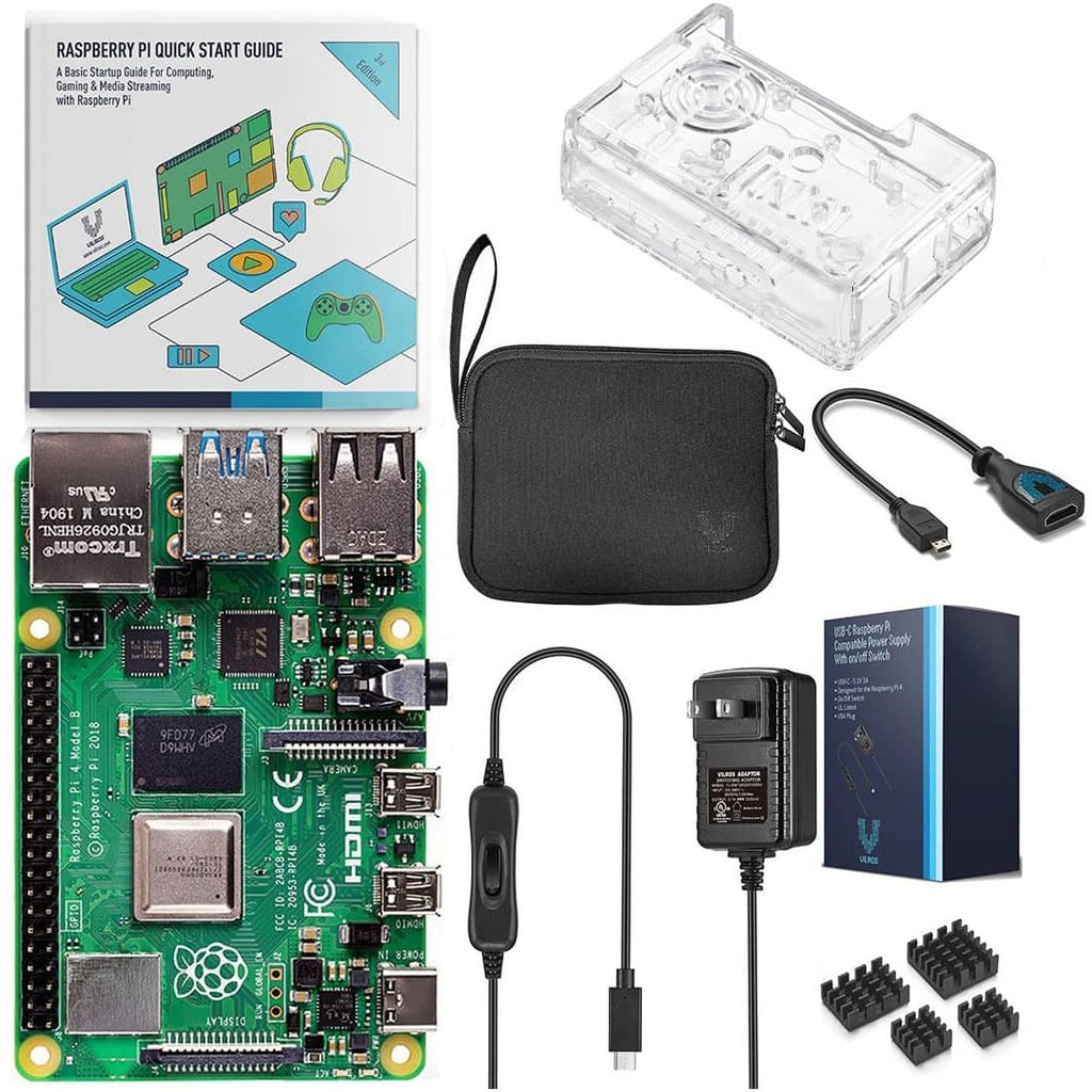 Kit Starter Raspberry Pi 3 A+ avec alimentation, boitier et micro-sd