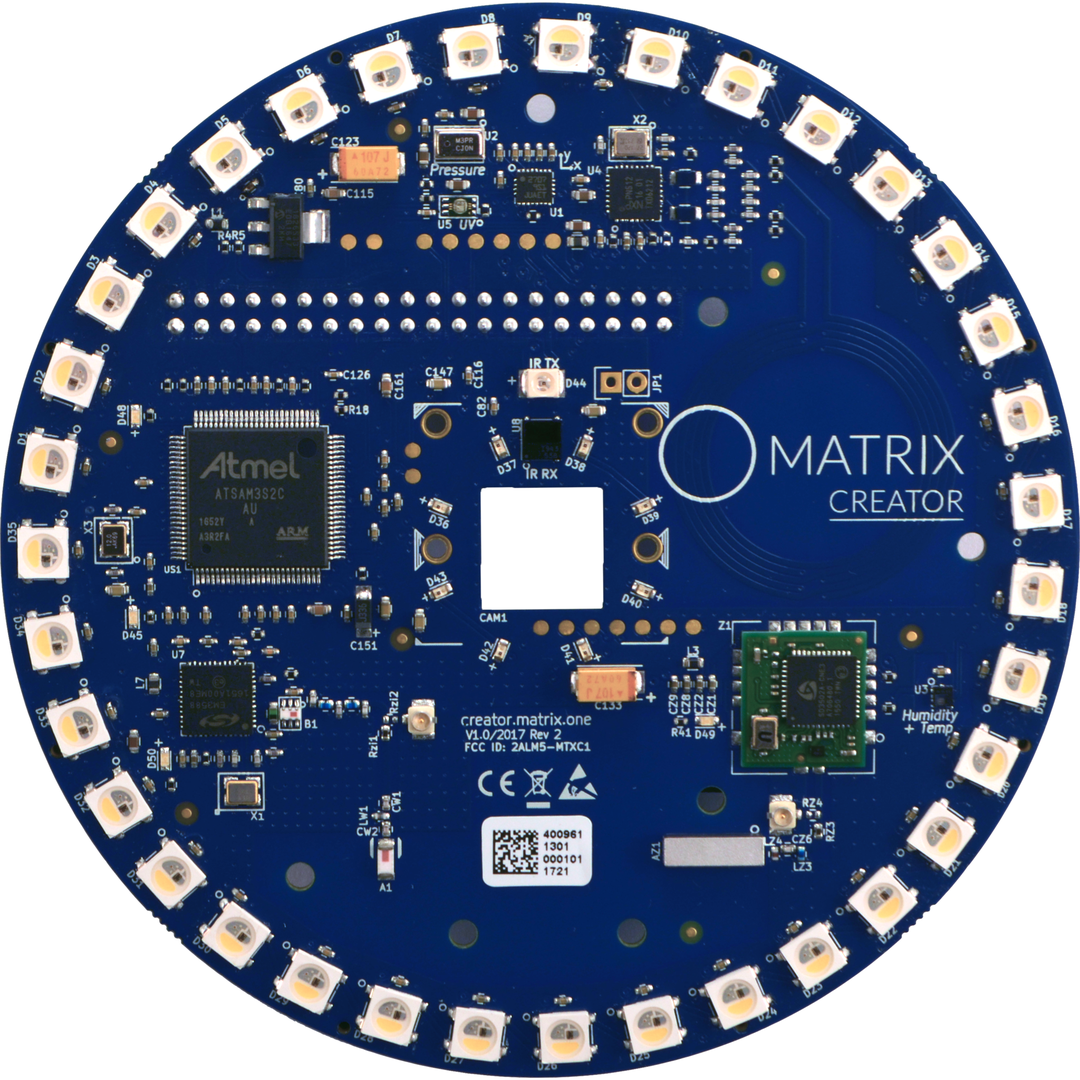 matrix creator send data from sensors to initial state