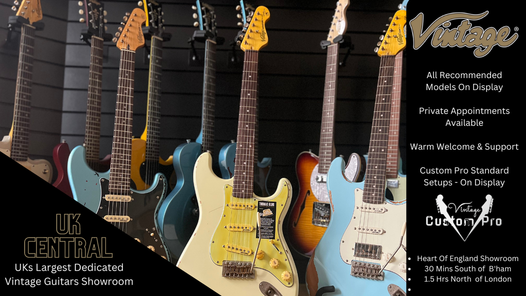 Vintage Brand Guitars Showroom Stratford Upon Avon, Warwickshire