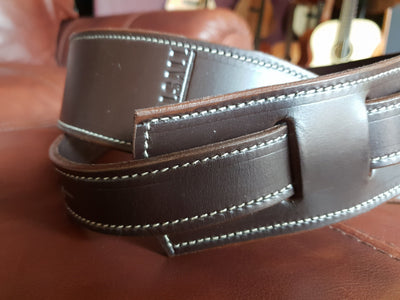 Walsall Premium Padded Bridle Leather Guitar Strap (Hand Made In ...