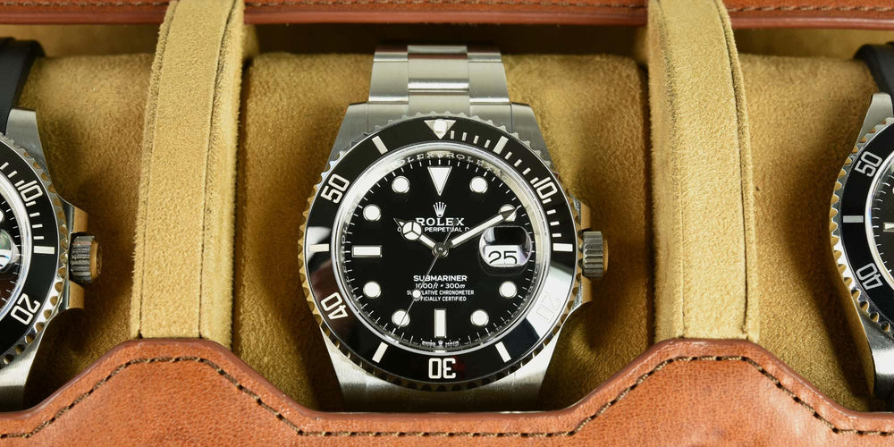 rolex submariner date on wrist