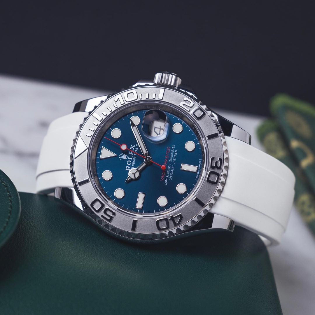 rolex yacht master blue bezel