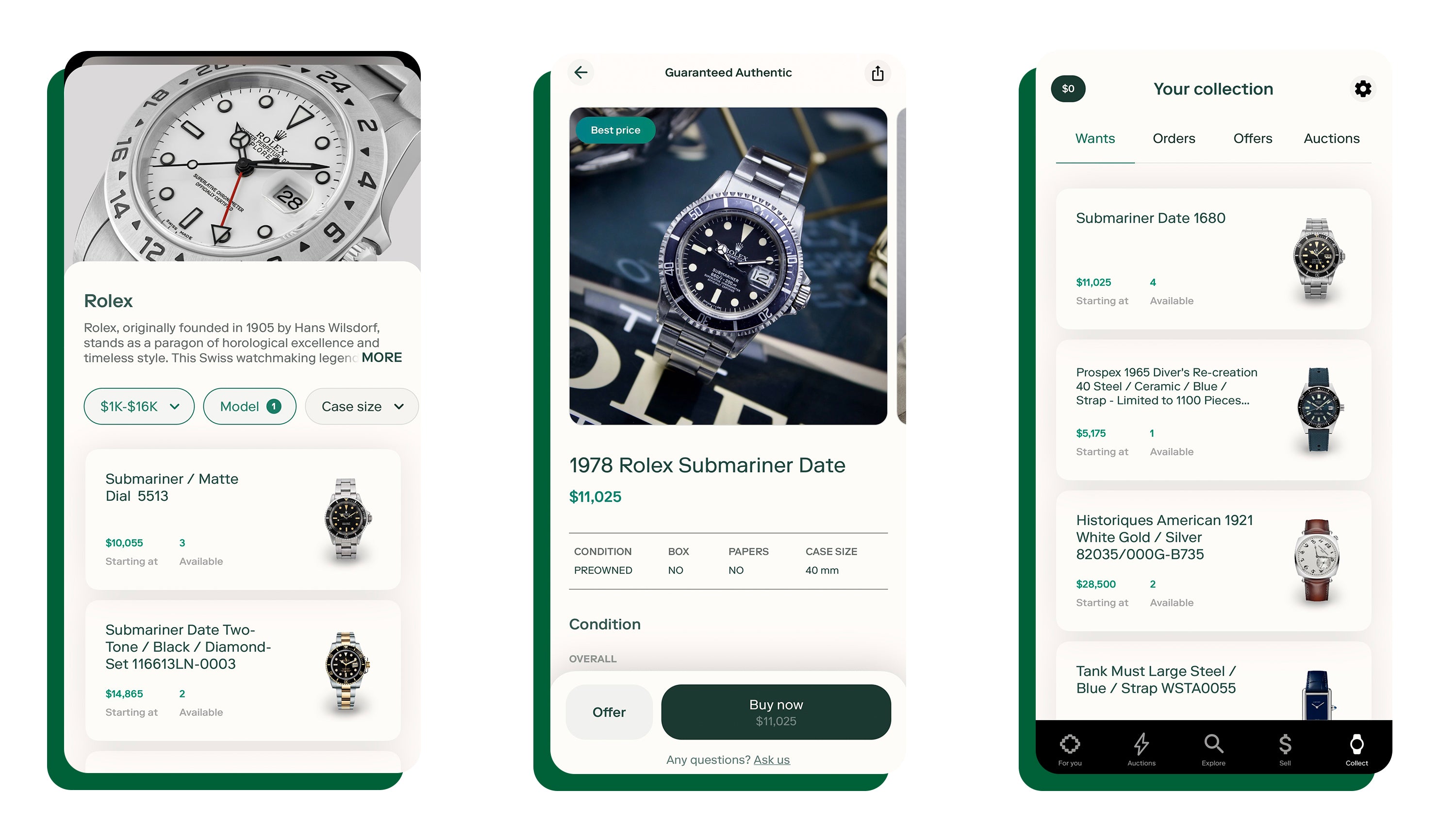 Bezel In-App Shopping Experience