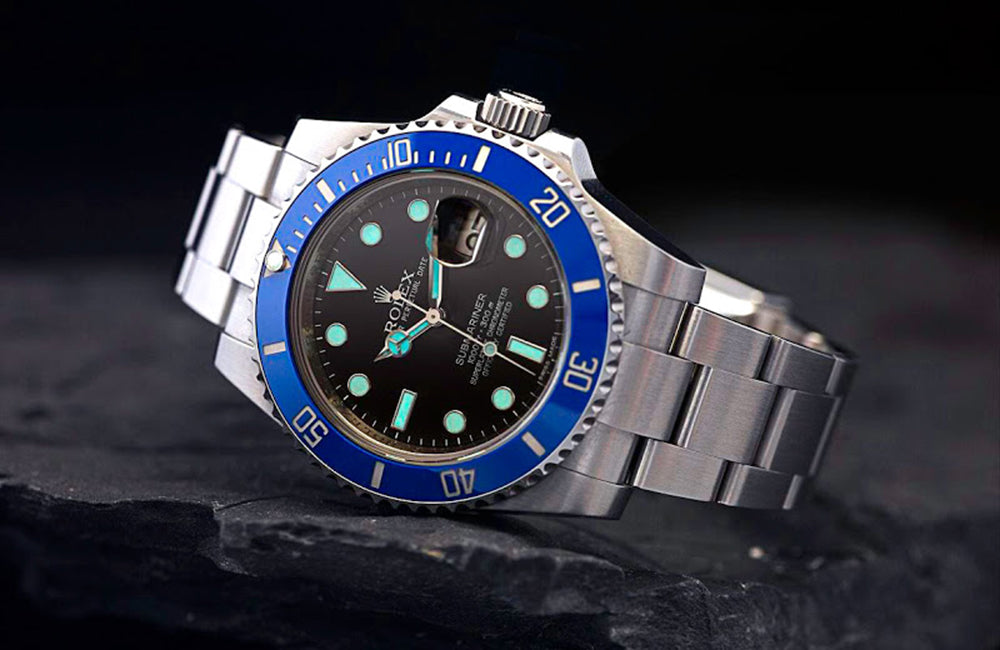 rolex submariner blue bezel replacement