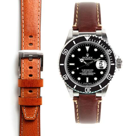 Everest leather watch strap