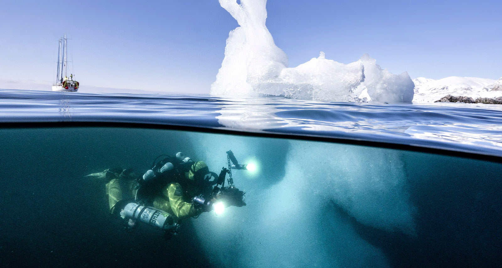 Rolex Diver Under Glacier