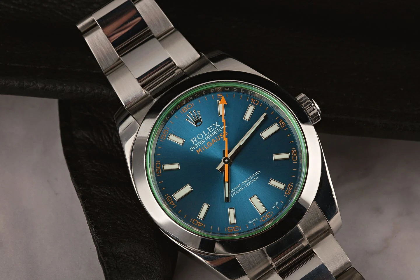 Rolex Milgauss 116400 Z-blue dial