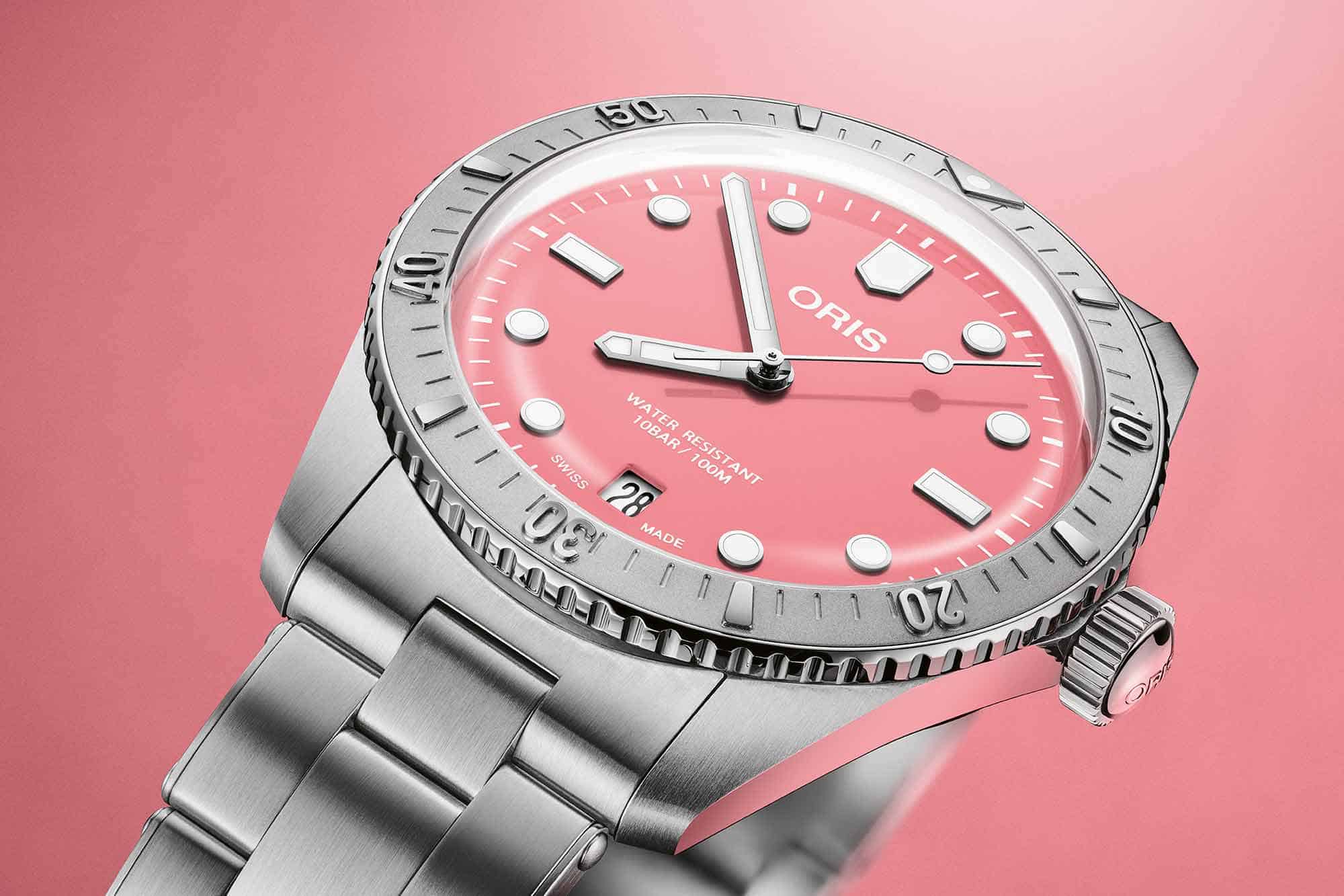 Oris Cotton Candy Divers Sixty-Five