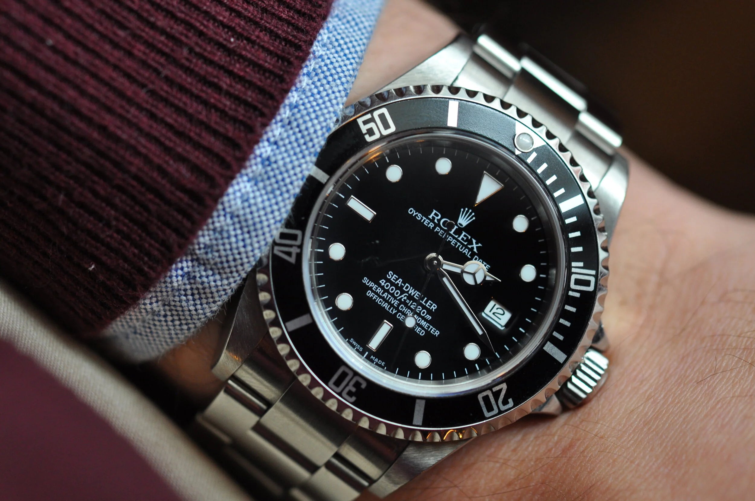 Rolex Sea-Dweller 16600 on wrist