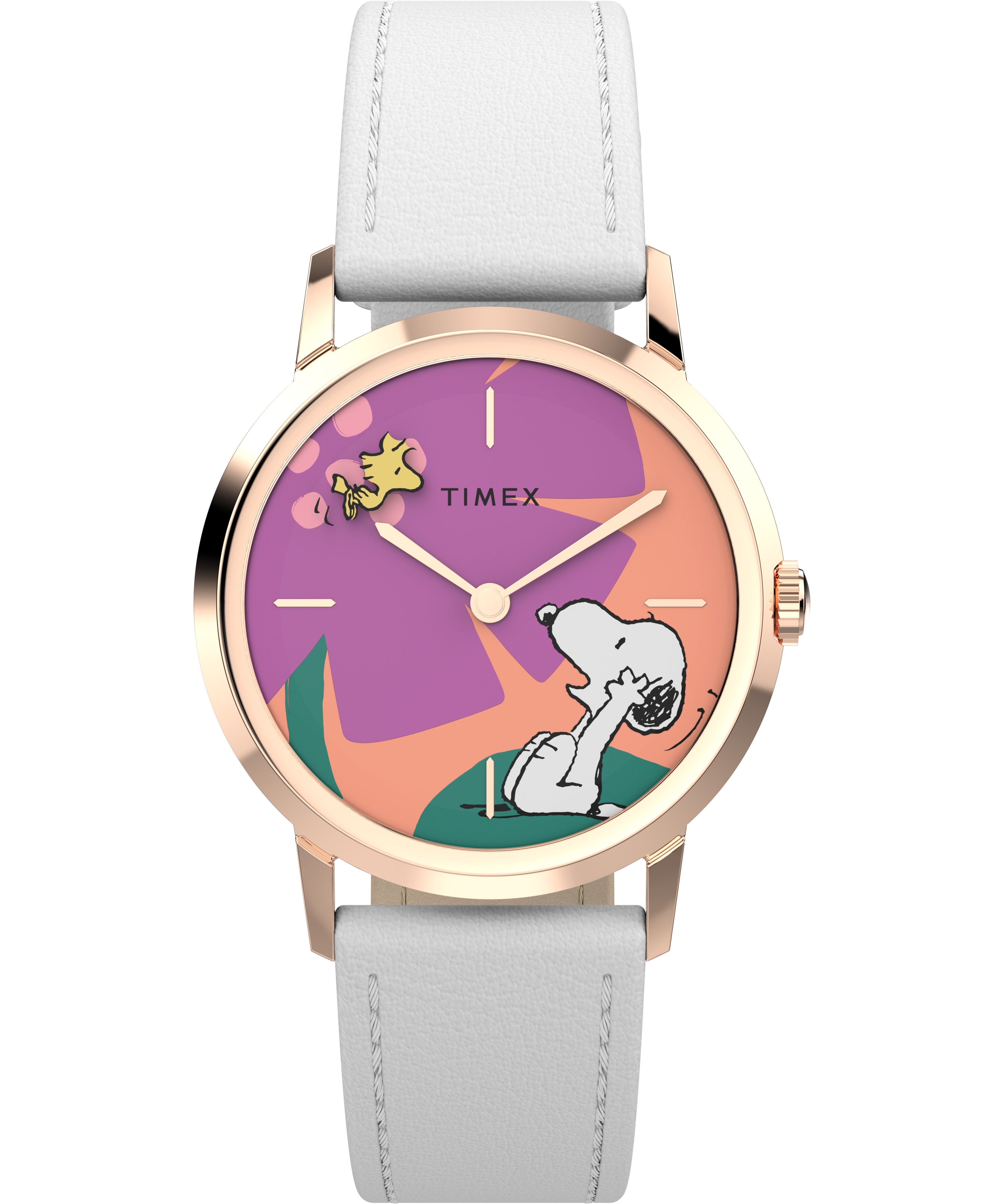 Timex Marlin Snoopy Rose Gold Watch