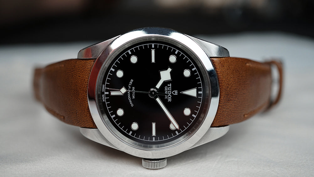 tudor black bay 41 leather watch strap