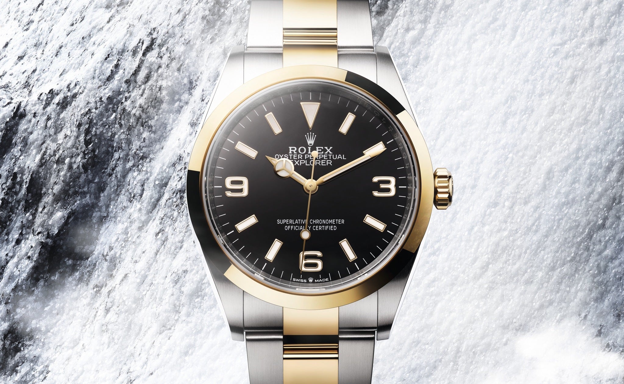 Rolex Explorer I Two-Tone Yellow Rolesor