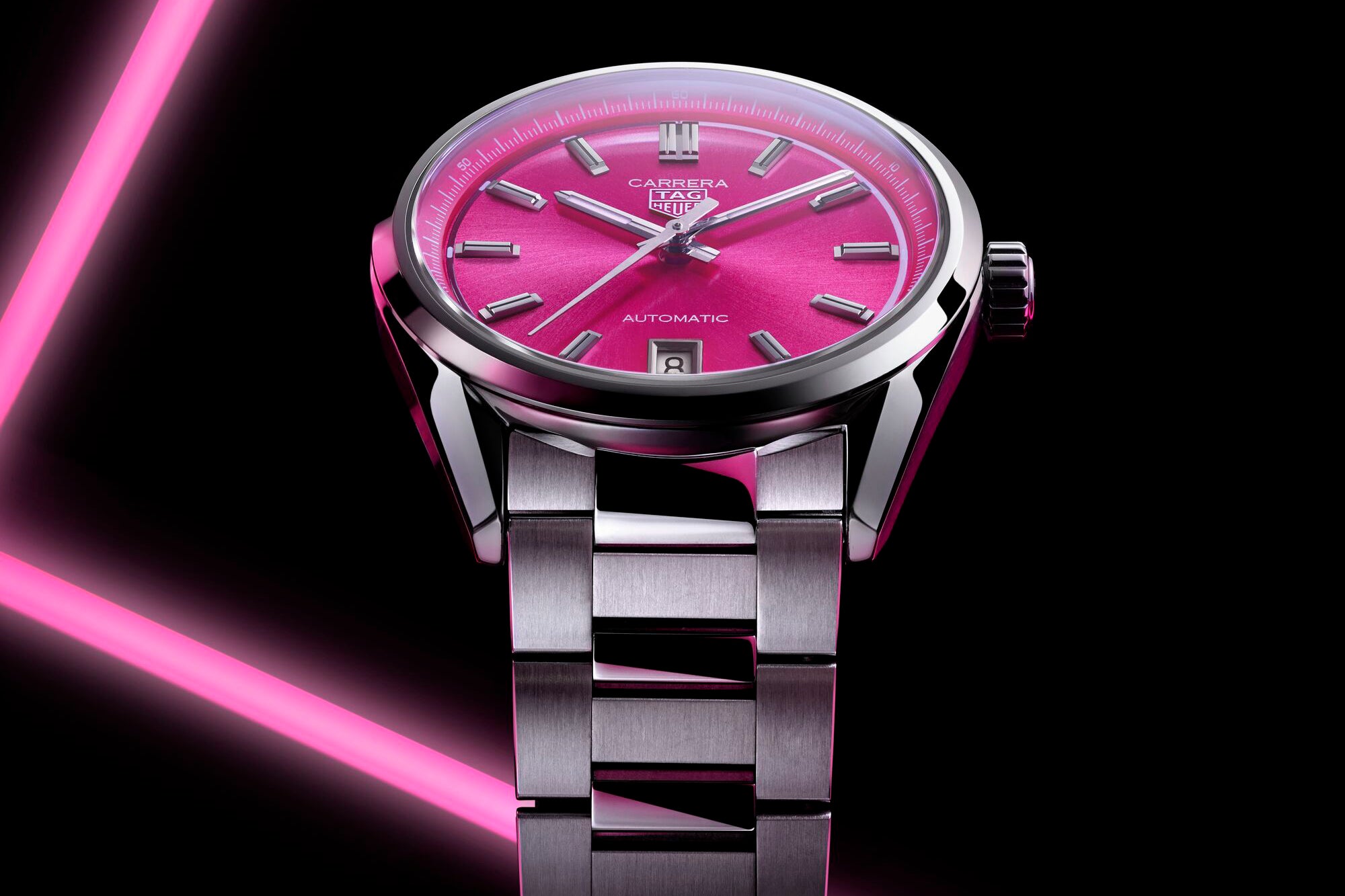 Tag Heuer Carrera 36mm Date Pink
