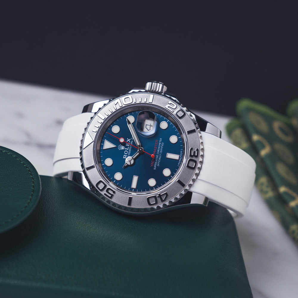 Bright Blue Strap for This Amazing Rolex Yacht Master! Yes or No