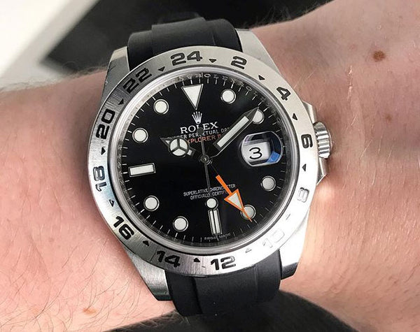 explorer ii rubber strap