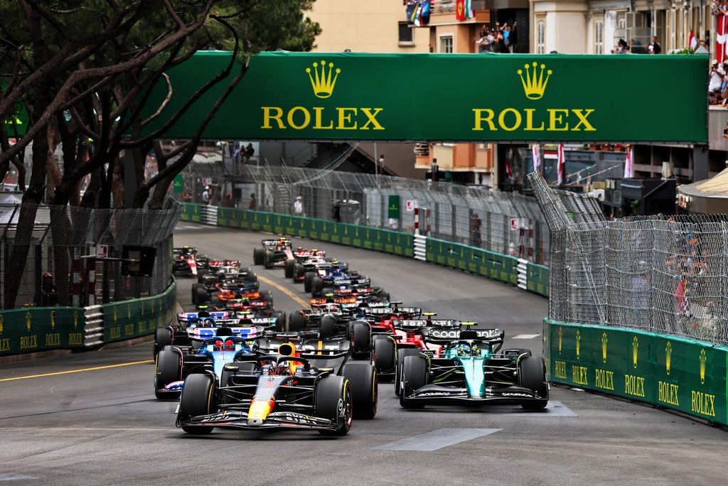 F1 Race in Monaco with Rolex ads on the streets