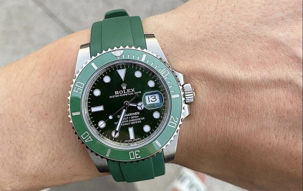 Rubber Strap Rolex Submariner with date Starbucks (6 digits