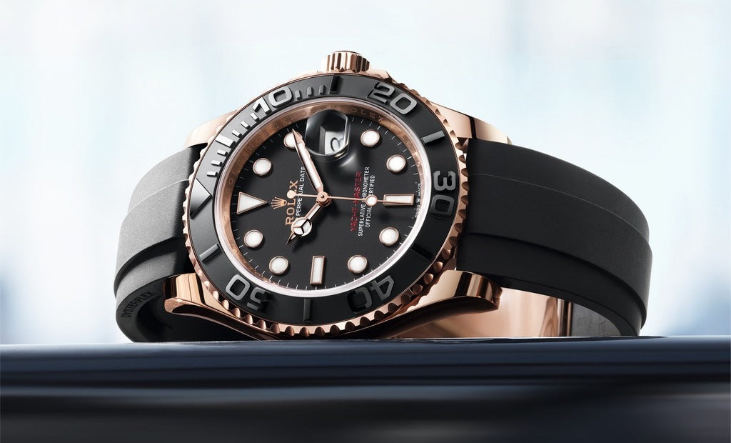 Rolex Yacht-Master Everose on Oysterflex