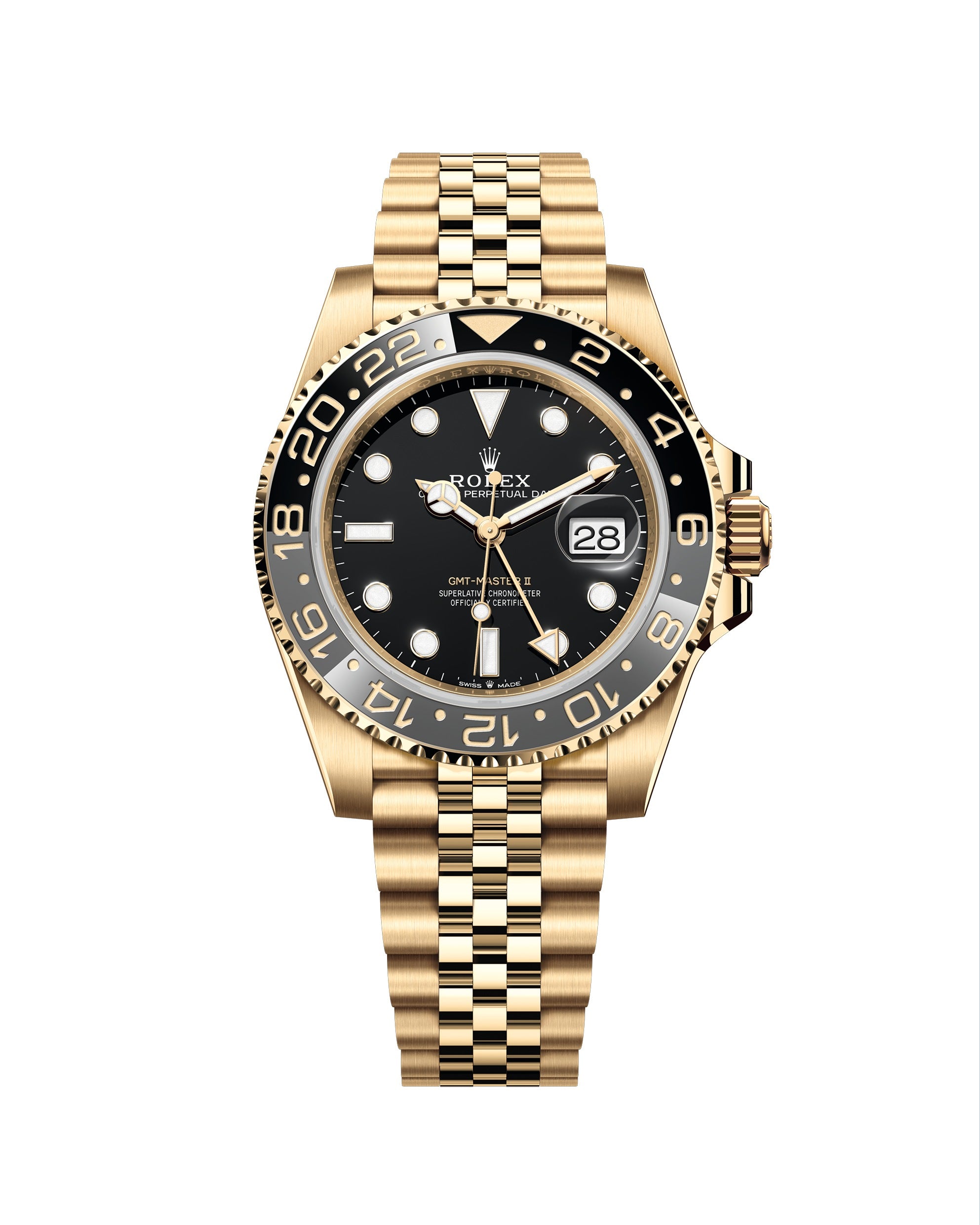Rolex GMT-Master II Gold Guiness Grey and Black Bezel