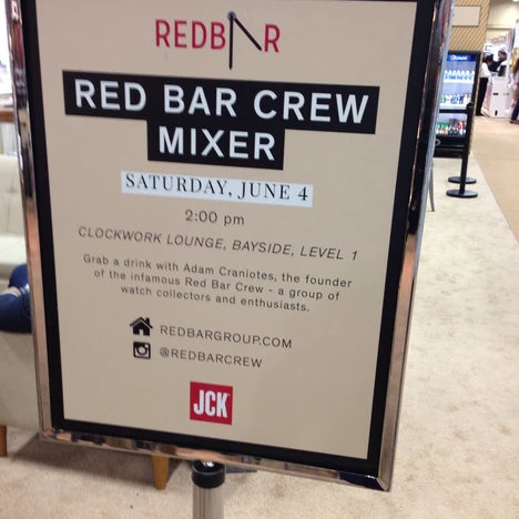 red bar sign
