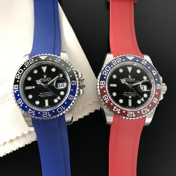 rolex pepsi rubber strap