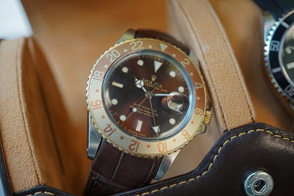 rolex gmt leather watch strap