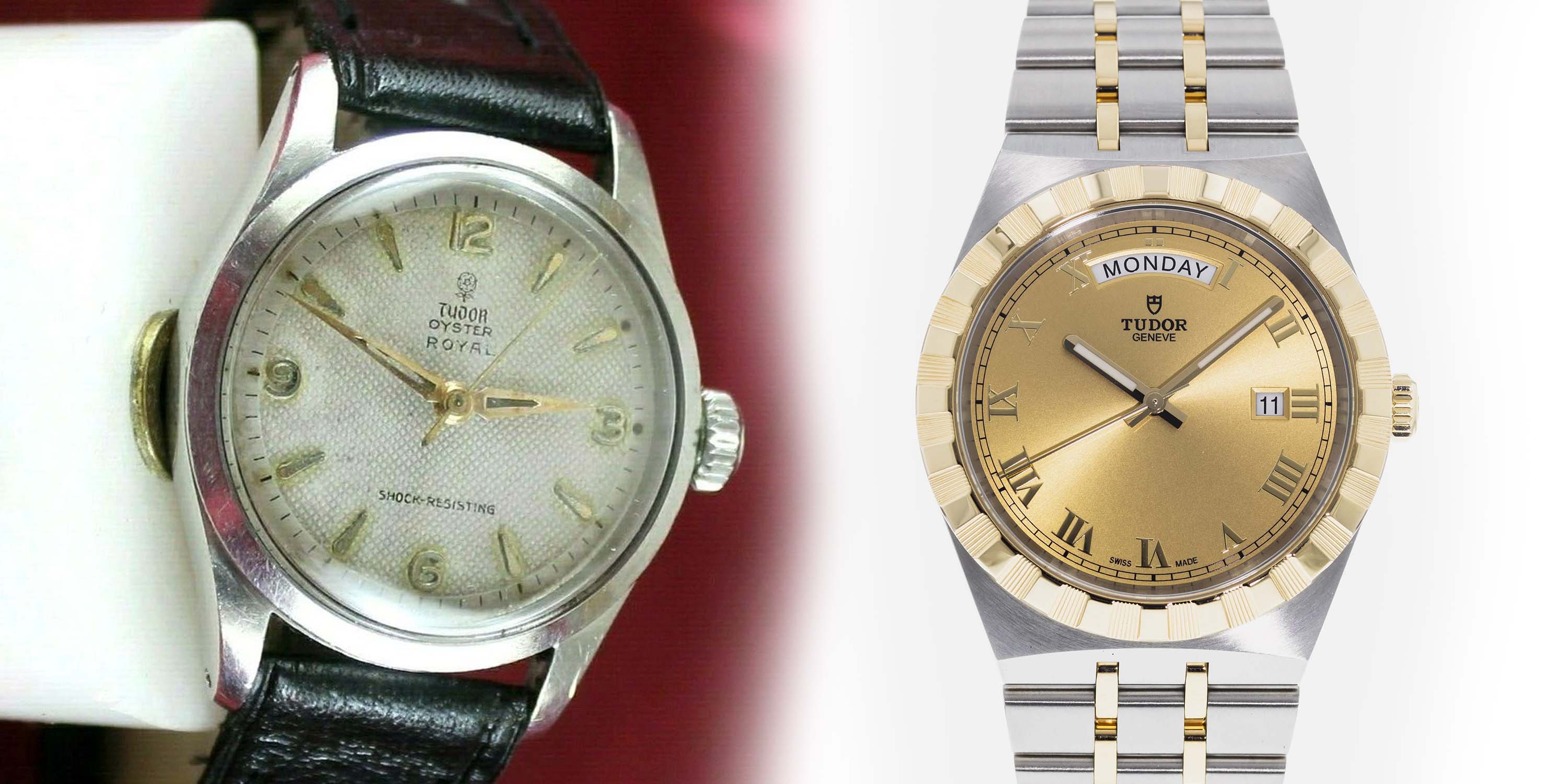 Tudor Royal 7903 from 1950s and Tudor Royal from modern day