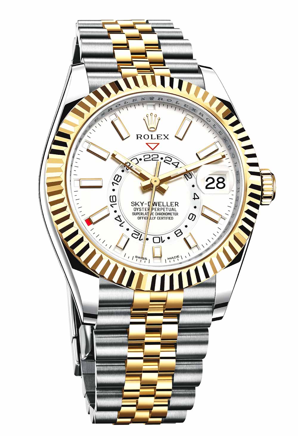 rolex sky dweller in two tone 2021