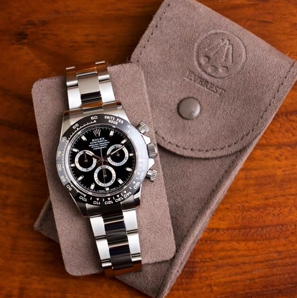 Rolex Daytona suede watch pouch travel